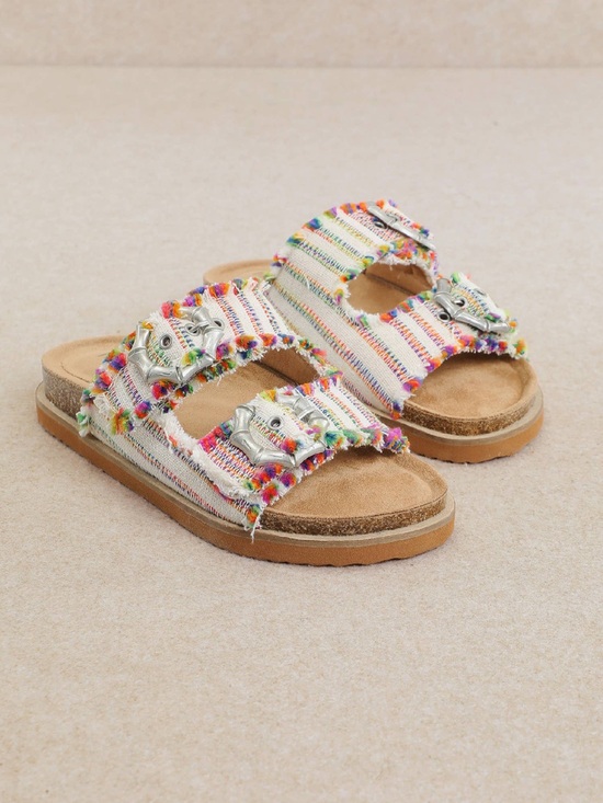 Mi.iM Shoes - MI.IM Multi Color Tatum Slip On Buckle Sandals